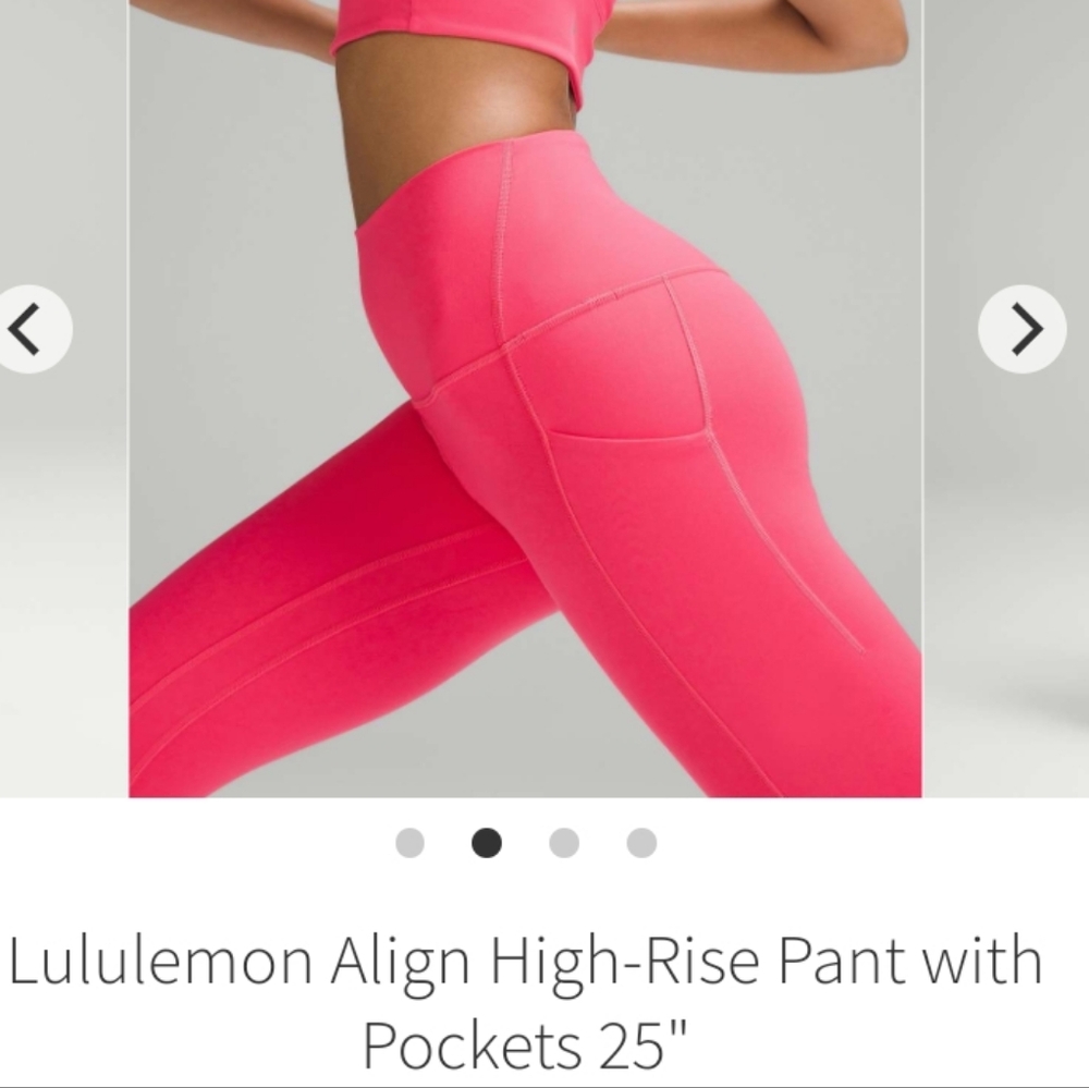 NWT 🍋 Lululemon 🍋 Align 25" size 6 Glaze pink - Picture 13 of 15